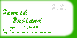 henrik majland business card